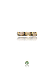 Opal Blue Enamel Eternity Ring
