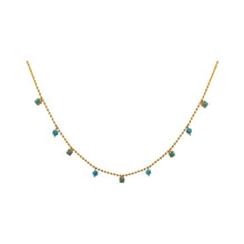 opal turquoise necklace, turquoise charm necklace, friendship necklace, opal necklace, dainty gemstone necklace, minimalist turquoise jewelry, sterling silver gemstone necklace, gold vermeil necklace, turquoise drop necklace, meaningful jewelry gift