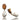 Orange Pavé Baroque Pearl Drop Earrings