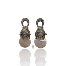 Panther Baroque Pearl Earrings