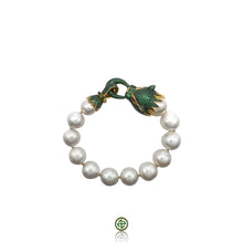 Panther Baroque Pearl Green Zirconia Bracelet