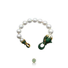 Panther Baroque Pearl Green Zirconia Bracelet
