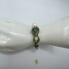 Panther Baroque Pearl Green Zirconia Bracelet