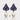 Pave Amethyst Serpent Earrings