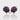 Pave Wine Pink Palm Tree Earrings