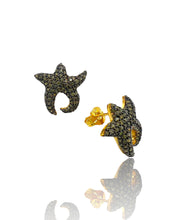Peridot Green Starfish Earrings