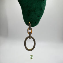 Peridot Paved Dangle Earrings