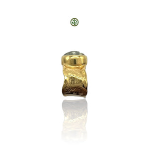 Prasiolite Gold Vermeil Ring