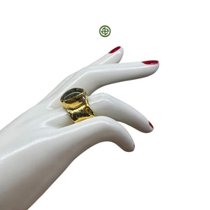 Prasiolite Gold Vermeil Ring