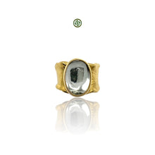Prasiolite Gold Vermeil Ring