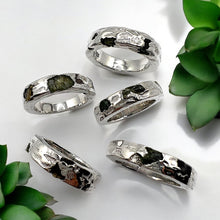 Raw Black Tourmaline Borz Ring