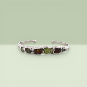 	•	925 silver bracelet
	•	sterling silver cuff
	•	raw gemstone jewelry
	•	emerald bracelet
	•	peridot bracelet
	•	tourmaline bracelet
	•	handmade silver jewelry
	•	artisan bracelet
	•	unisex bracelet
	•	adjustable cuff bracelet
	•	natural stone cuff
	•	luxury silver jewelry
	•	boho jewelry
	•	minimalist bracelet