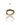A gold-colored eternity ring with multiple colorful gemstones and red enamel accents, displayed against a white background.