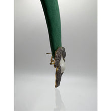 Rose Paved Embedded Baroque Pearl Earrings