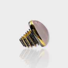 Rose Quartz Statement Ring