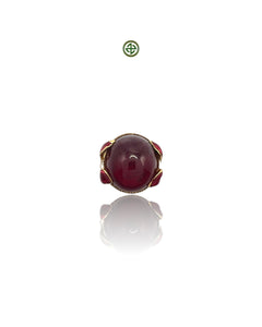 Ruby Enamel Statement Ring