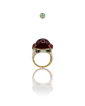 Ruby Enamel Statement Ring
