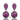 Ruby Pavé and Pink Quartz Drop Earrings