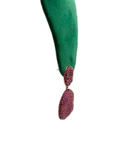 Ruby Pavé Drop Earrings