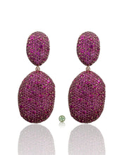 Ruby Pavé Drop Earrings