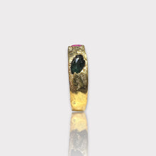 Ruby Pink and Green Tourmaline Borz Ring