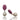 Ruby Pink Pavé Baroque Pearl Drop Earrings