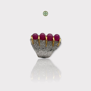 Ruby Solid Silver Ring