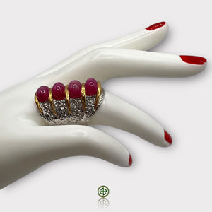 Ruby Solid Silver Ring