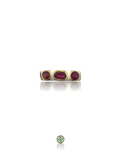 Ruby White Enamel Eternity Ring