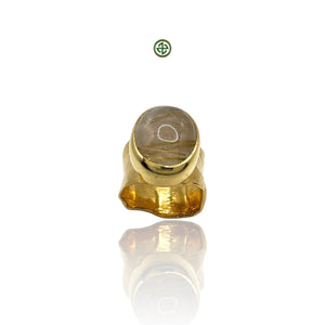 Rutilated Gold Quartz Ring