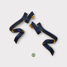 Sapphire Blue CZ Dangle Earrings