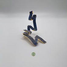 Sapphire Blue CZ Dangle Earrings