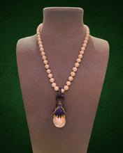 Baroque Pearl Sapphire Blue Panther Pendant Necklace