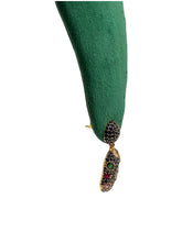 Sapphire Blue Pavé Dome Earrings