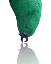 Sapphire Blue Starfish Earrings