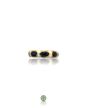 Sapphire White Enamel Eternity Ring