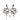 Serpent White Zirconia Gold Vermeil Earrings