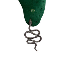 Serpent White Zirconia Gold Vermeil Earrings