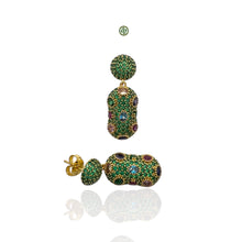 Skyfall Multi-Gemstone Green Earrings
