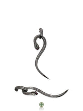Snake White Zirconia Earrings
