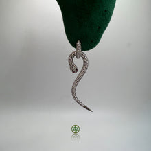 Snake White Zirconia Earrings