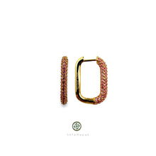 Square Pave Earrings