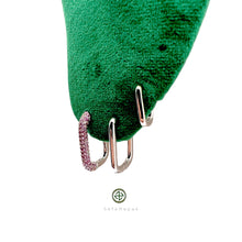 Square Pave Earrings