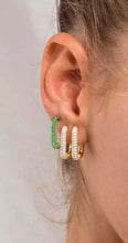 Square Pave Earrings