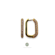 Square Pave Earrings