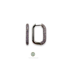Square Pave Earrings