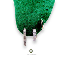 Square Pave Earrings