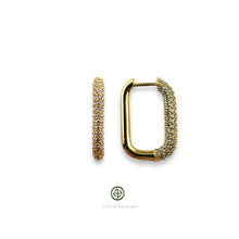 Square Pave Earrings