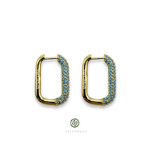 Square Pave Earrings