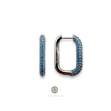 Square Pave Earrings